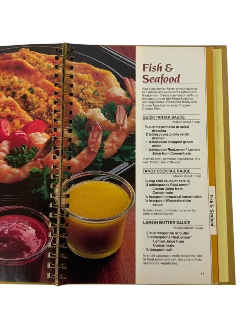 Realemon Recipe Collection Spiral-Bound Cookbook 50th Anniversary Edition 1984